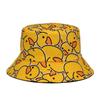 Cute Cartoon Duckling Printed Fisherman Hat, Travel Beach Hat, Unisex Lightweight Fisherman Hat, Outdoor