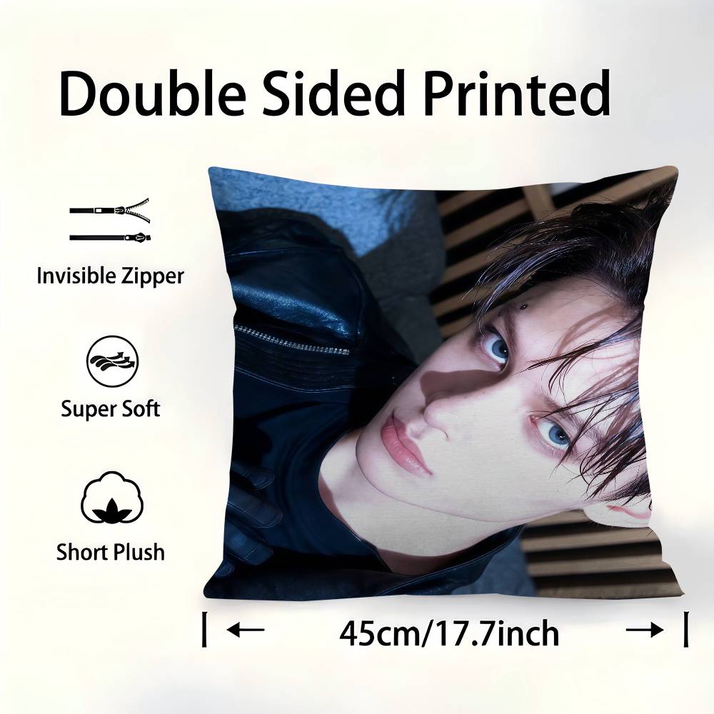 KPOP BOY HOT CCORTIS Personalized Pillow Dust Cover Bedroom Kids Party Decoration Pillowcase Birthday Children Gift