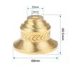1/3/5Pcsbrass Lamp Cup Durable Sturdy Semi-Enclosed Design Lamp Holder Repair Light Base Fitting Finial Copper Fixture
