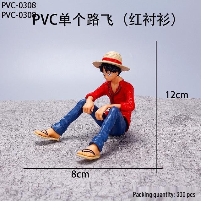 

Luffy One Piece Car Interior Ornament - Cute & Creative Cartoon Console Decoration червоний