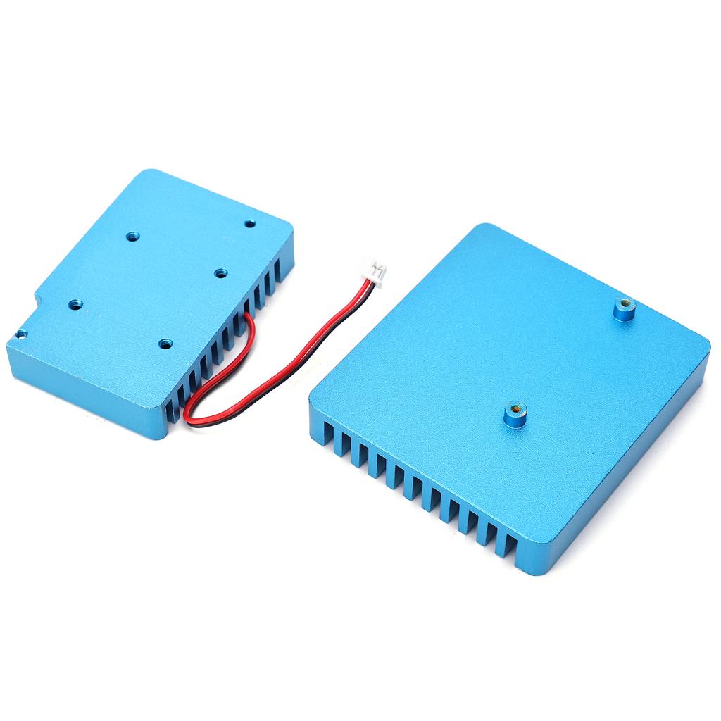 Aluminum Alloy Heat Sink Radiator with  Cooling Fan Heat Fin Cooler for NanoPi R2S