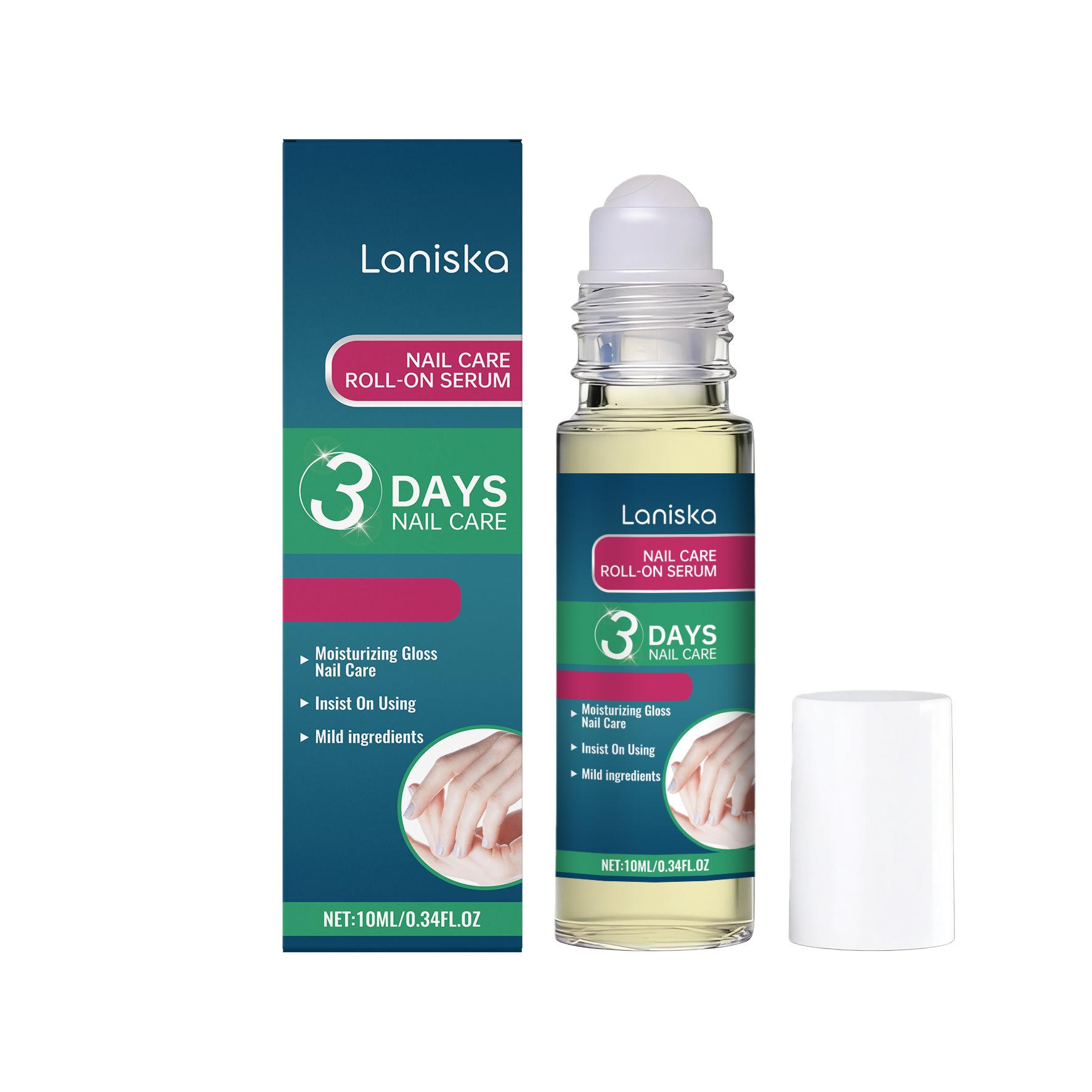 

LANISKA Nail Care Roll-on Essence Liquid, Moisturizing Nourishing Nail Care, Brightening Nail Surface Cuticle Oil 10ml