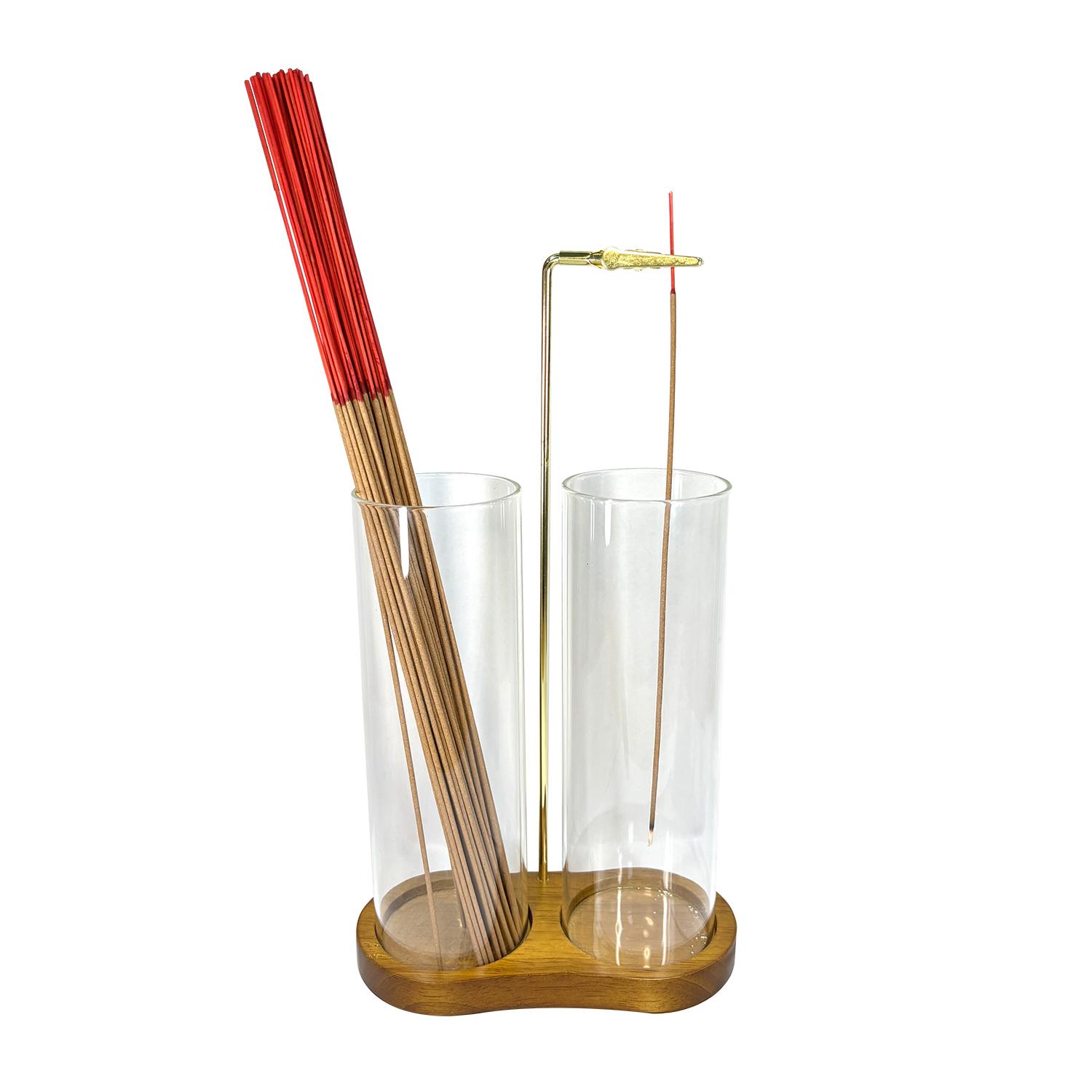 

Стеклянный держатель для благовоний, анти-пепельная летающая благовонная горелка со съемным улавливателем пепла и органайзером для благовоний, домашний декор