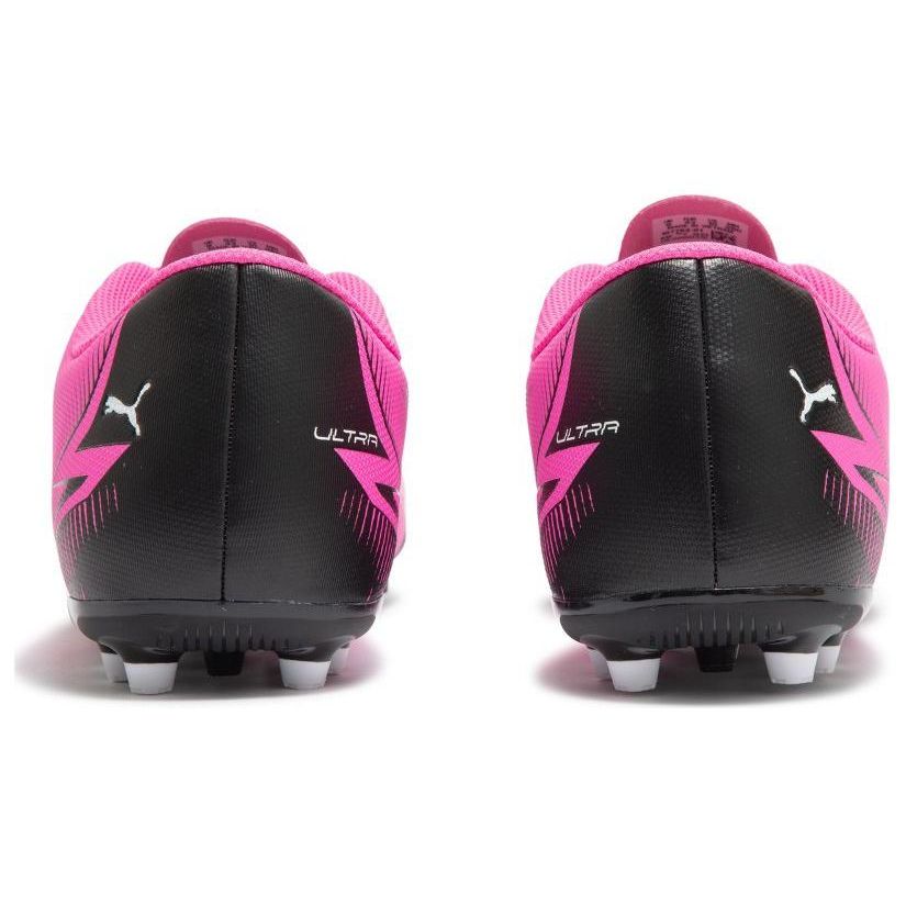 Puma Ultra Play Round Toe Lace-Up MG (Rubber Short Stud) Soccer Shoes Men Soccer Shoes Pink Black White 107764-01