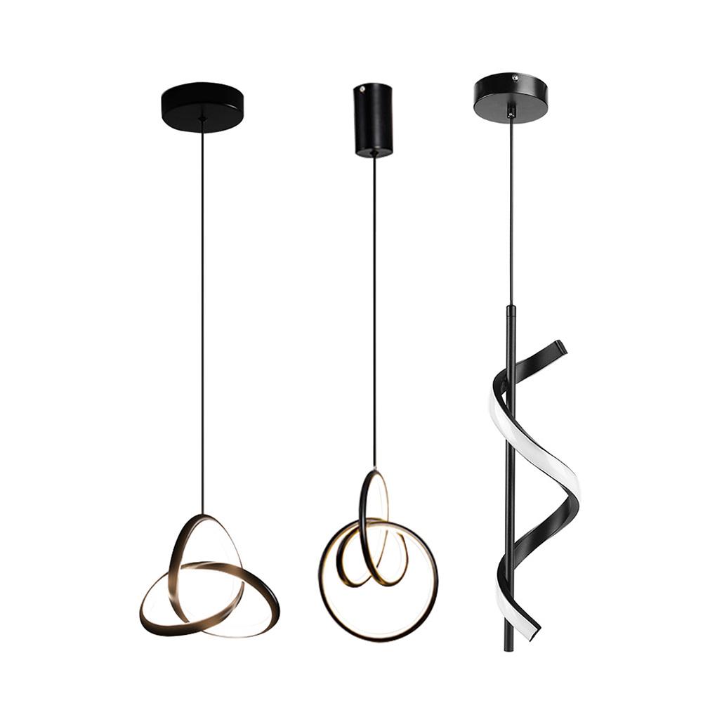 LED Hanging Indoor Light Energy Saving Hanging Pendant Lights Brightness Protect Eyes Easy Installation Metal for Aisle Corridor