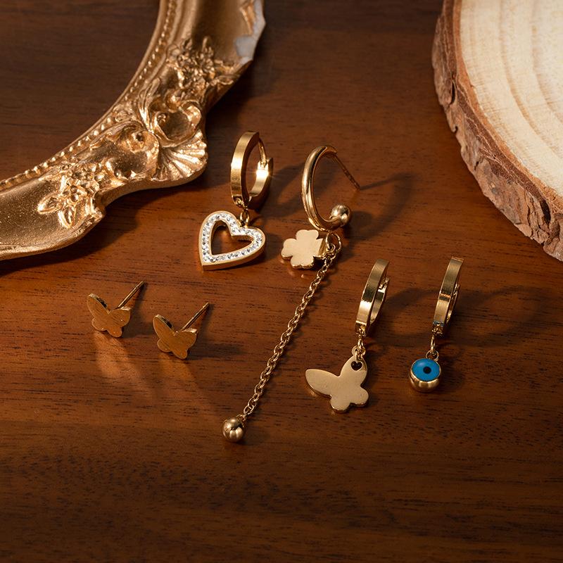 Women Bohemian Star Earrings Set 3 Pair