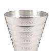 75ML Measuring Cup 3 Capacity Units Clear Scales Stable Base Non-slip Body Large-Capacity Hollow Bottom Mirror Shaker Cup Kitchen Gadget