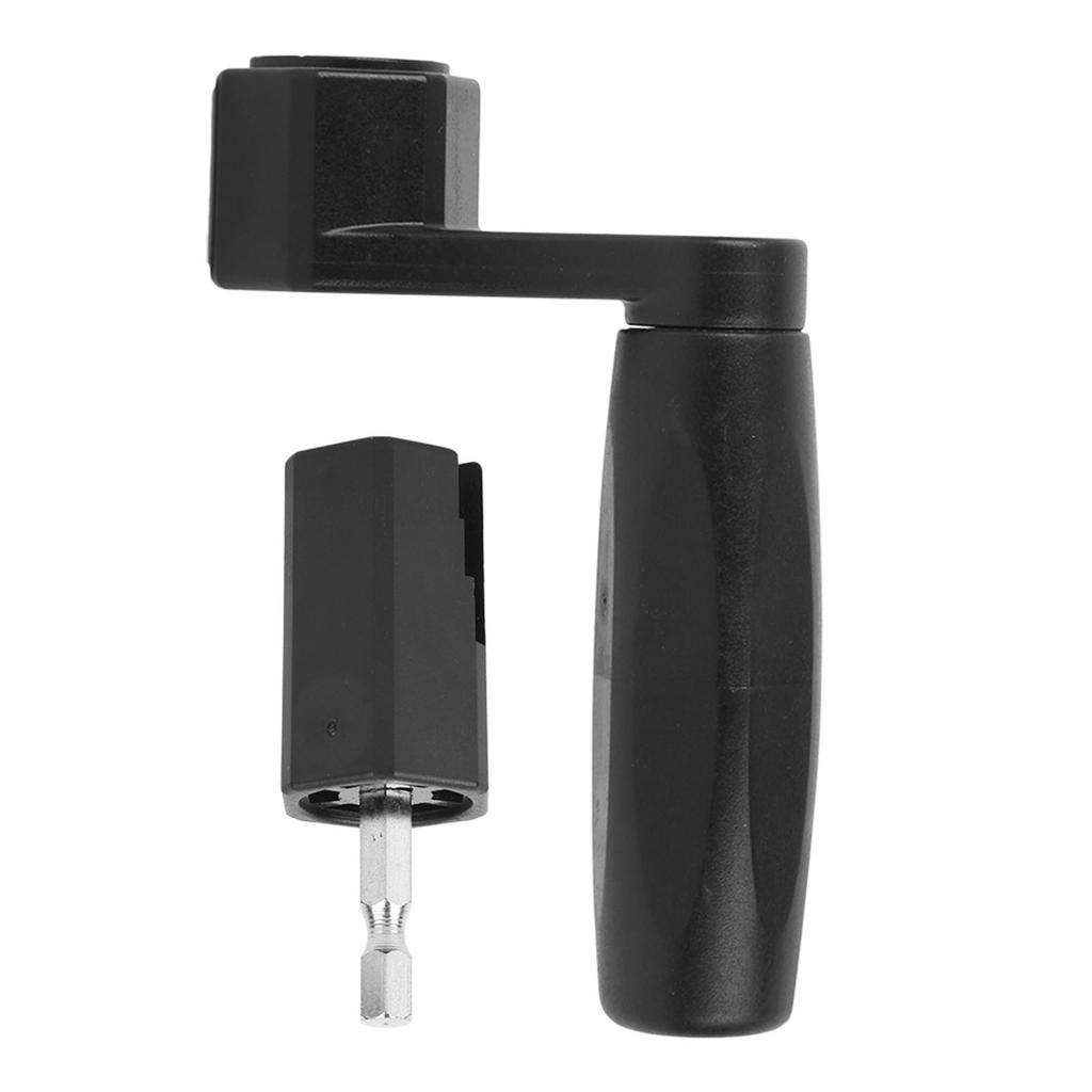 2 In 1 Guitar String Winder Black ABS Bridge Pin Peg Puller Screwdriver Drill Bit