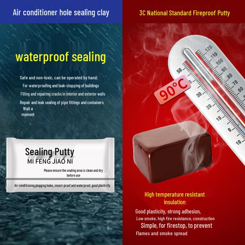 Pure White Waterproof Sealant Clay for Leaks In Drains and AC Pipes