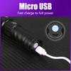 UV Flashlight LED Ultraviolet Torch Zoomable Mini Ultra Violet Lights 395nm Inspection Lamp Pet Urine Stain Detector Tools