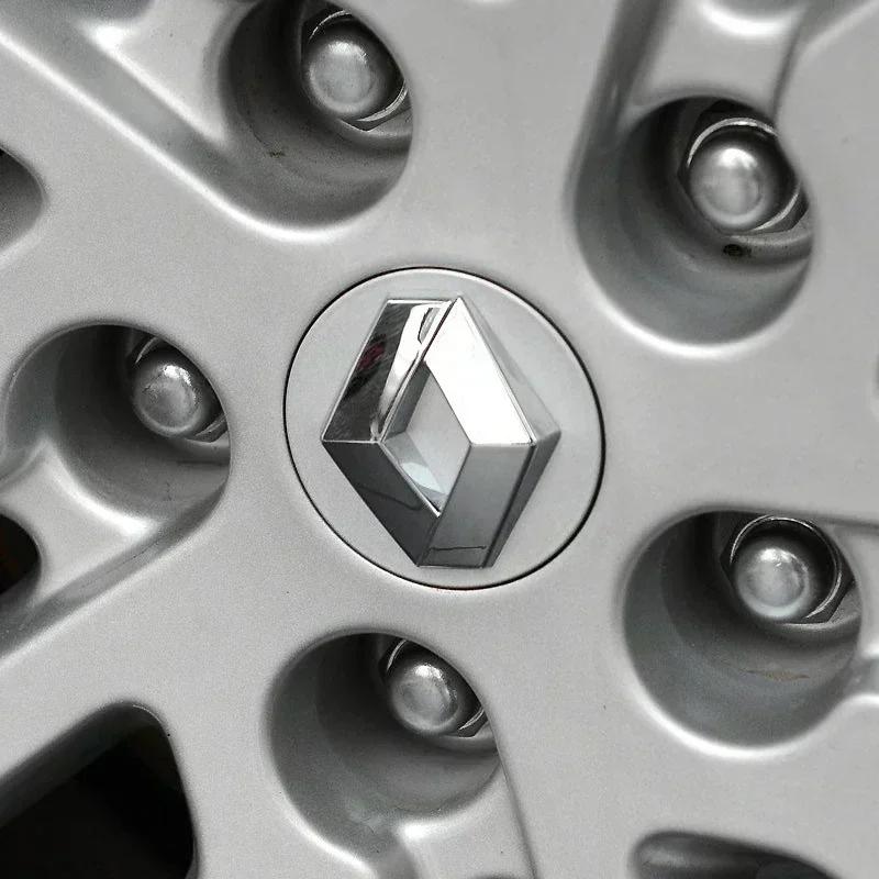 2026 Hot For Renault Hub Caps 4PCS 57mm 60mm Car Tire Center Hub Cap Logo Sticker Rim Cap Badge For Renault Megane 2 3 Clio 4 Tr