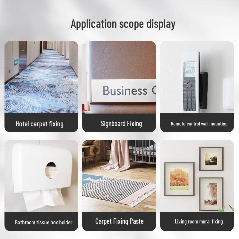 Grid Clear High-Adhesion Carpet Tape: Double-Sided, Residue-Free, Wear-Resistant, Waterproof Fabric-Based Adhesive.