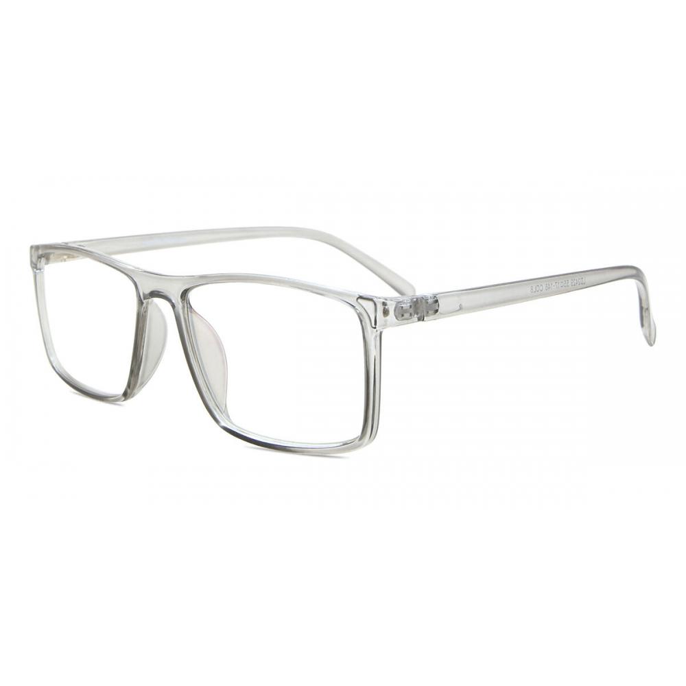 Full Rim Square Transparent Grey Smartbuy Collection Hargus Pc2429 C8 Fashion Unisex Eyeglasses