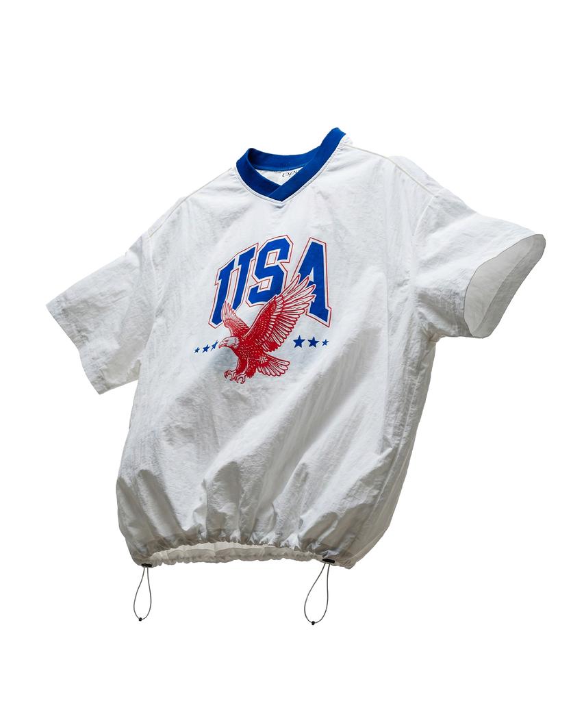 EXPRESSHOLIDAY Authentic Nylon Half T-Shirt_Usa