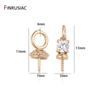 14k gold plated Jewelry Making Supplies Pendant Pearl Beads Holder Pin Pendant Connector Pendant Beads Cap for DIY Jewellery