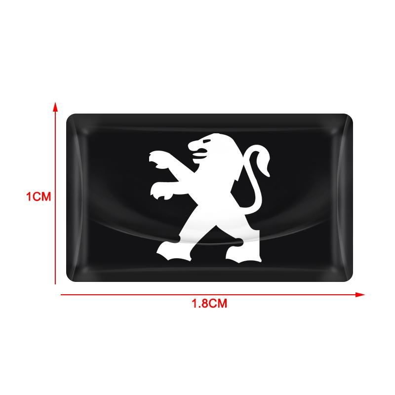 5/10 Stück Kohlefaser Lenkrad Auto Logo Emblem 3D Aufkleber Für Peugeot 308 408 508 RCZ 208 3008 2008 206 207 108 406 407 408 206 207 208 306 307