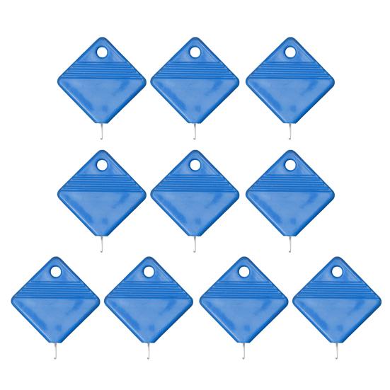 10 szt. nawlekaczy do igieł do szycia ręcznego Kwadratowy pomocnik do nawlekania igieł Łatwe narzędzie do nawlekania Pasuje do większości rozmiarów igieł Dla miłośników szycia