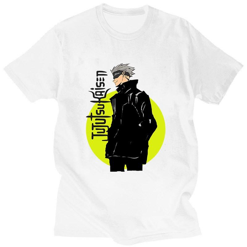 Men's Short Sleeve Jujutsu Kaisen Spell Return Men's Cotton Crew Neck Printed T-Shirt Men's and Women's Streetwear