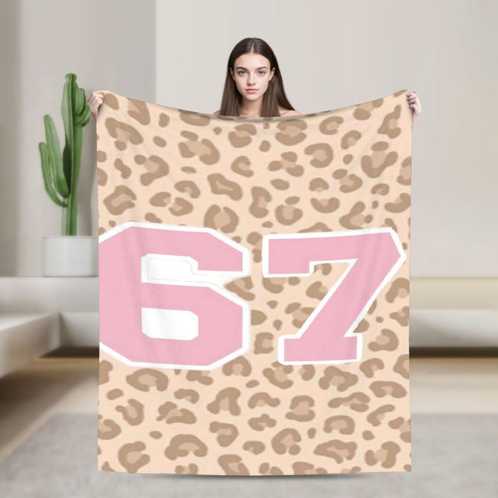67 Six Seven Meme Super Warm Blankets  Girls Boys Plush Throw Blanket Comfortable Couch Bed Flannel Bedspread Sofa Bed Cover