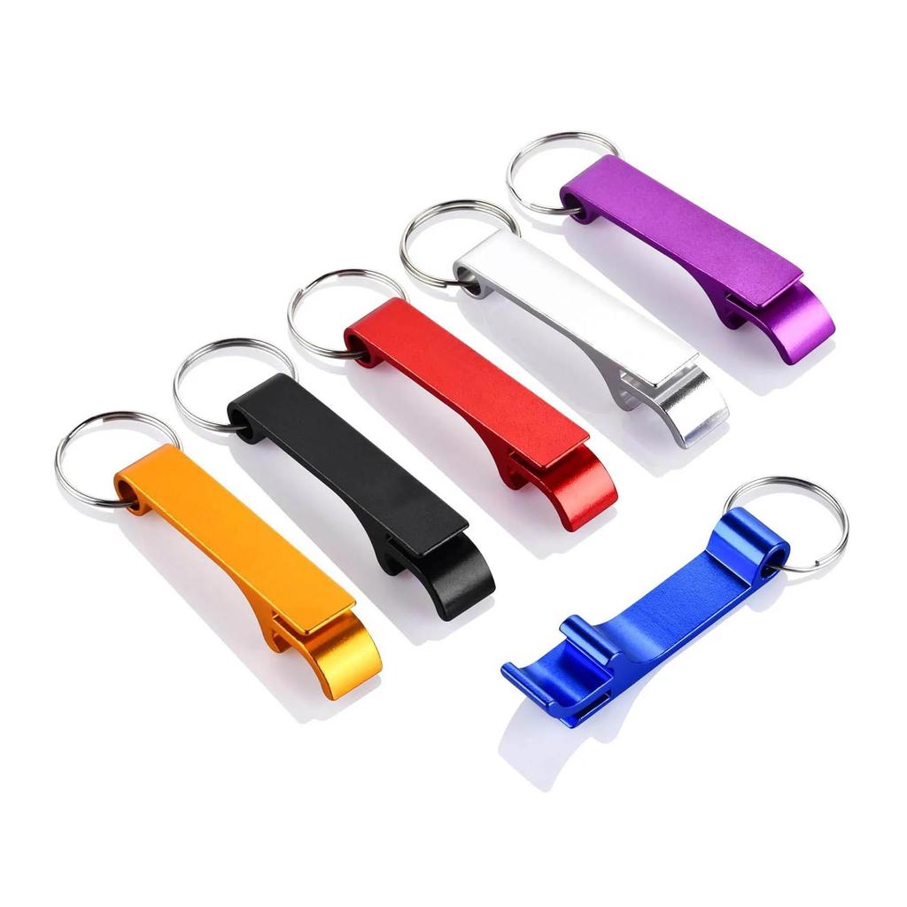 Multi-functional Keychain Bottle Opener: Practical, Engravable Gift with LOGO Option.