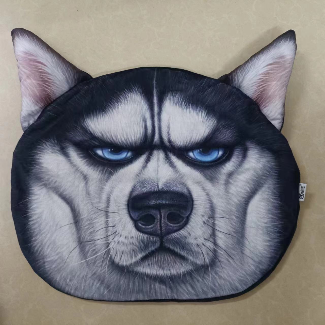 

35x36 см 3D Милая подушка для сна в виде кошки, собаки, офиса, чехол для подушки, мультяшная плюшевая мягкая игрушка, детская кукла, моющаяся, для дома, дивана, автомобиля, чехол для подушки
