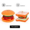 Simulated Play House for Children Sandwich and Burger Set Wooden Shape Matching Building Blocks Food Cognition Toys