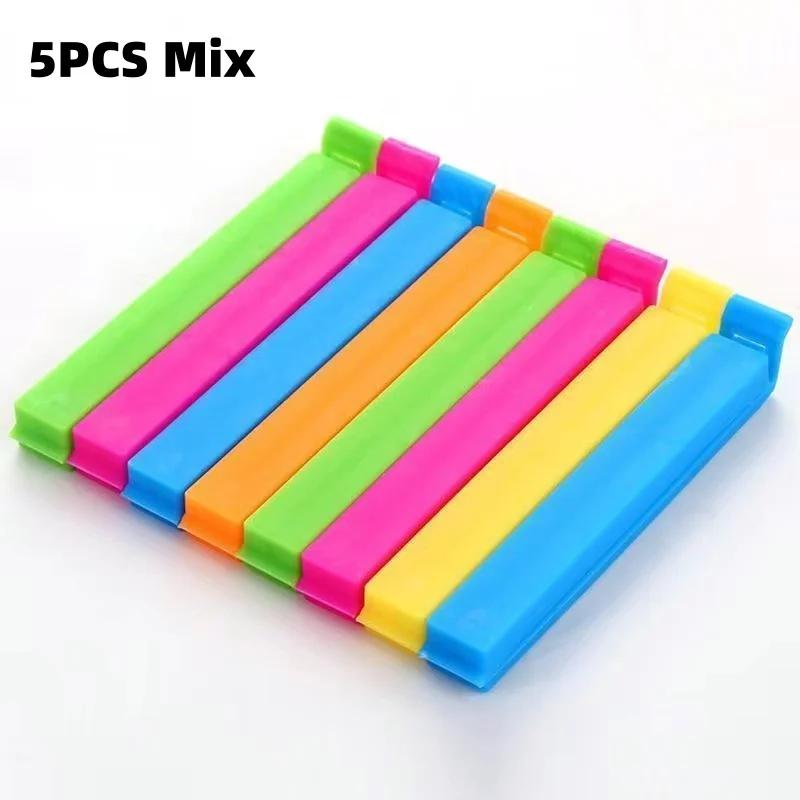 5-30pcs Colorful Sealing Clips Moisture-Proof Fresh-Keeping Snack Bag Sealer Clamp for Plastic Bags Reusable Kitchen Accessory