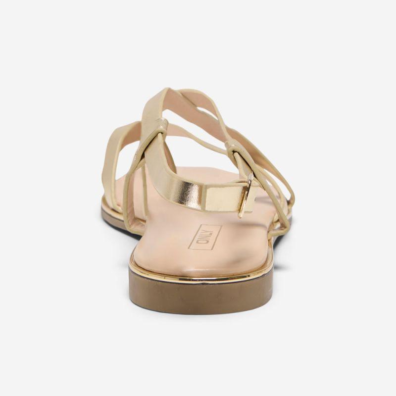 Sandales couleur dorée avec boucle Femme ONLY