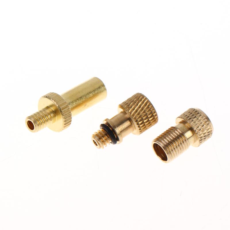Universal Brass Bicycle Valve Adapter Presta Schrader Dunlop Converter Multi-Type Inflation Adaptor For Bike Pump Inflation