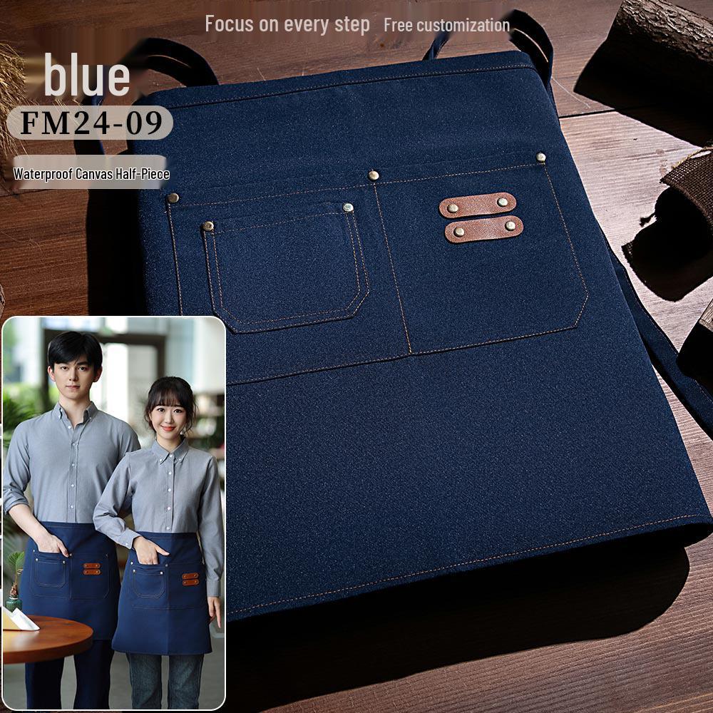 2025 Waterproof Chef Half Apron: Oil-Proof, Stackable, Custom Logo, Waist Design