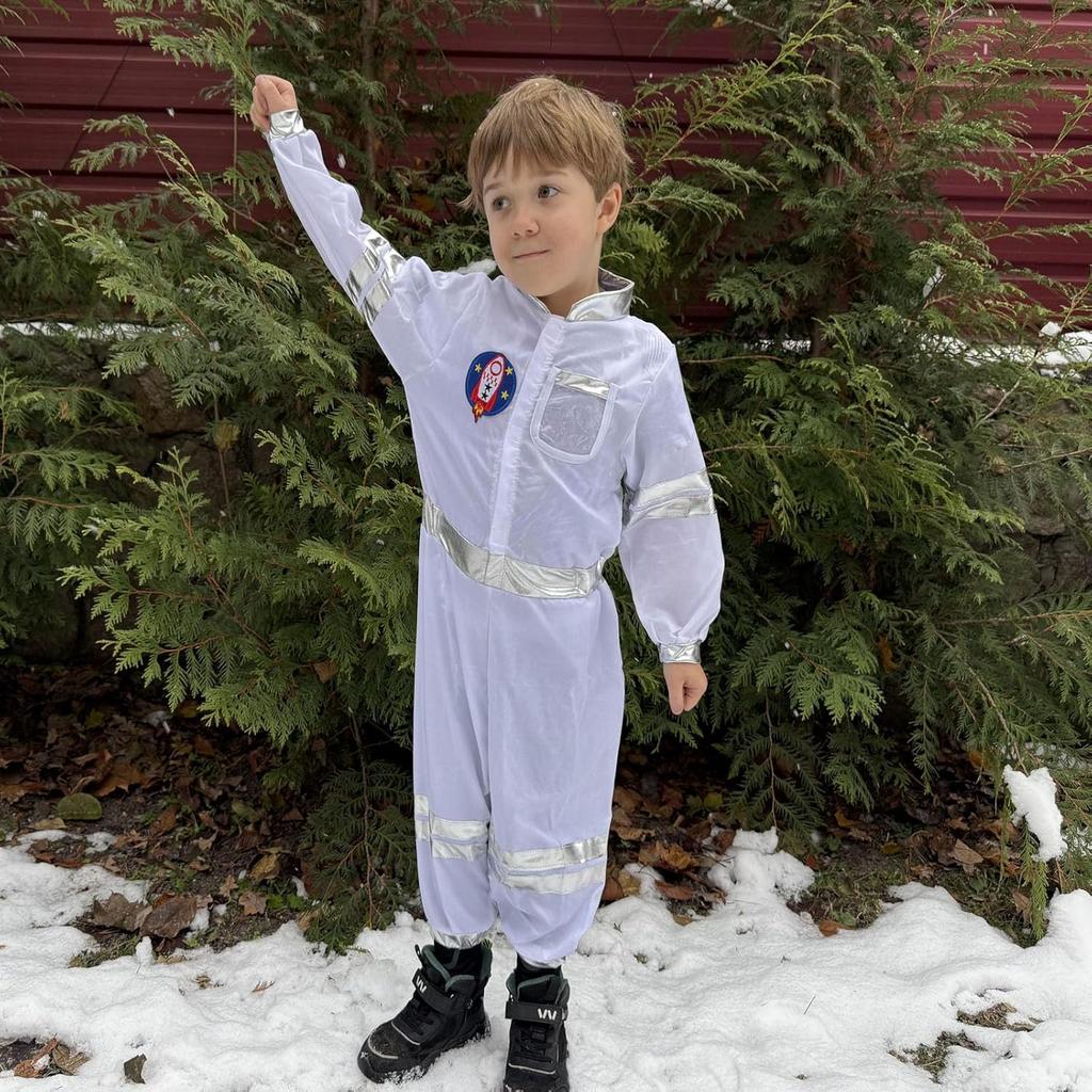 Jeowoqao Dress up Clothes for Little Boys Girls, Kids Dress Up Pretend Play Costumes,Police, Firefighters,Racers,Astronauts Costume for Toddler Age 3