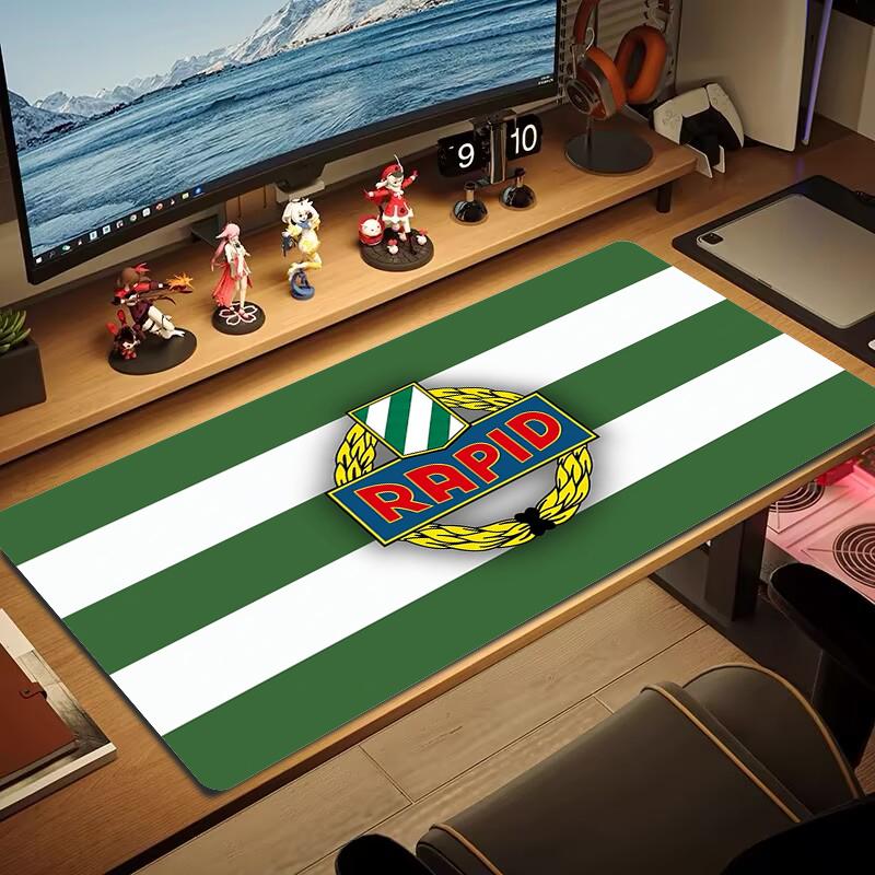 Sk Rapid Wien Mouse Pad Large Gaming Table Cushion Nonslip Laptop Tablet Big Mousepad Xxl Mat Mini Pc Playmat With Lock Edge