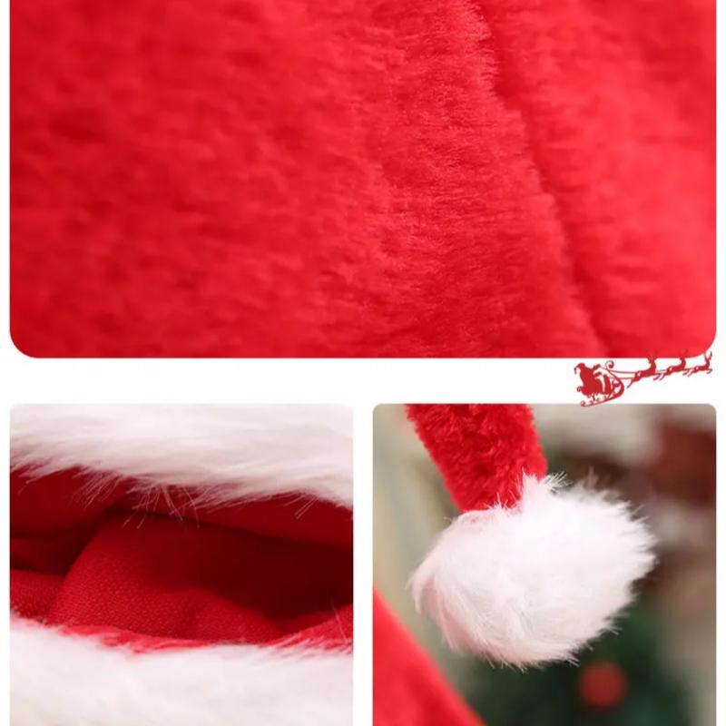 Extra Lange Superlange Weihnachts-Nikolausmütze Kinder Erwachsene Weihnachten Xmas Mütze Geschenke Neujahrsfest Feiertagsparty Zubehör Requisiten