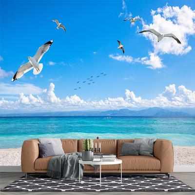 Beach Wallpapers Island Murals Ocean Sky 3d Wall Murals Living Room Bedroom Tv Background Mural Home Decor