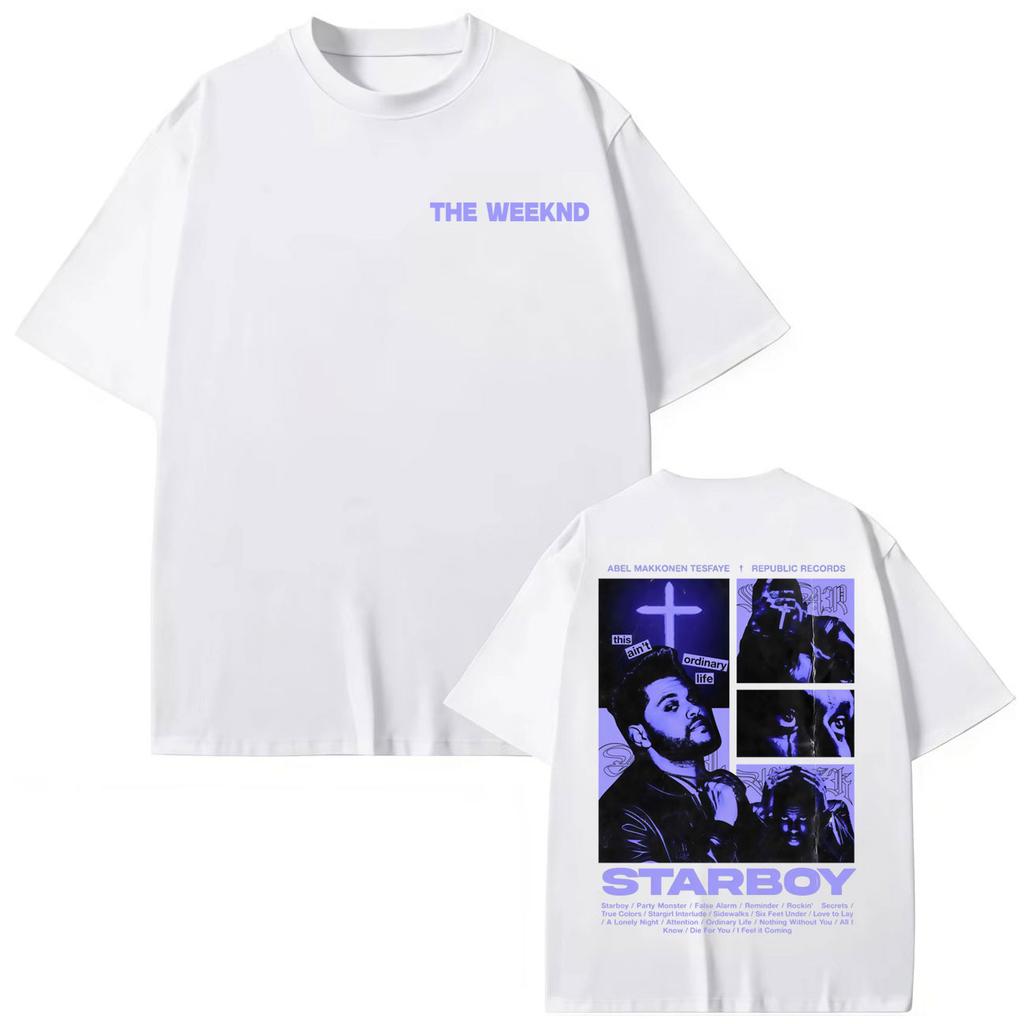 Rapper The Weeknd Album Merch T-shirt Men Women Hip Hop Vintage Short Sleeve T-shirts Summer Fashion Oversized T Shirts