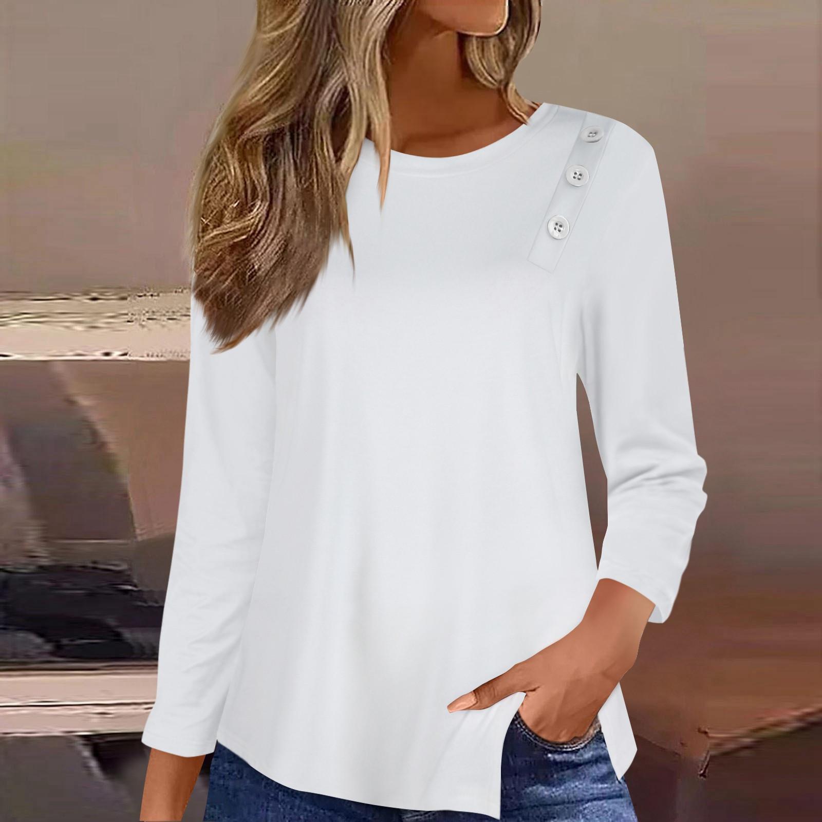 Футболка с пышным подолом на пуговицах — фото 11