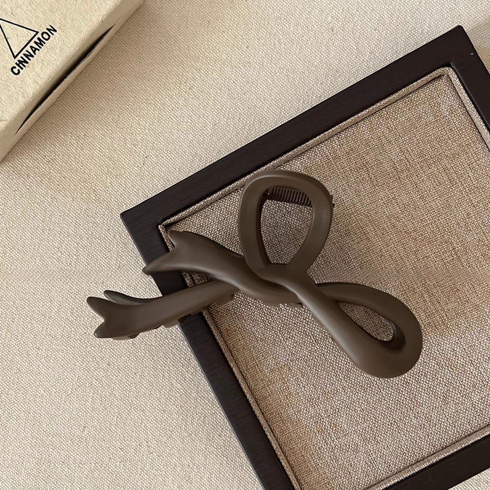 

Новая корейская матовая большая заколка-бант для волос женская темпераментная модная с продвинутым чувством новая заколка-акула аксессуары для волос для девочек