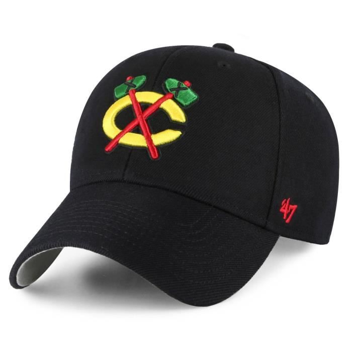 Casquette 47 Brand - Mvp Vintage Chicago Blackhawks - Homme - Blanc - Noir - Rouge