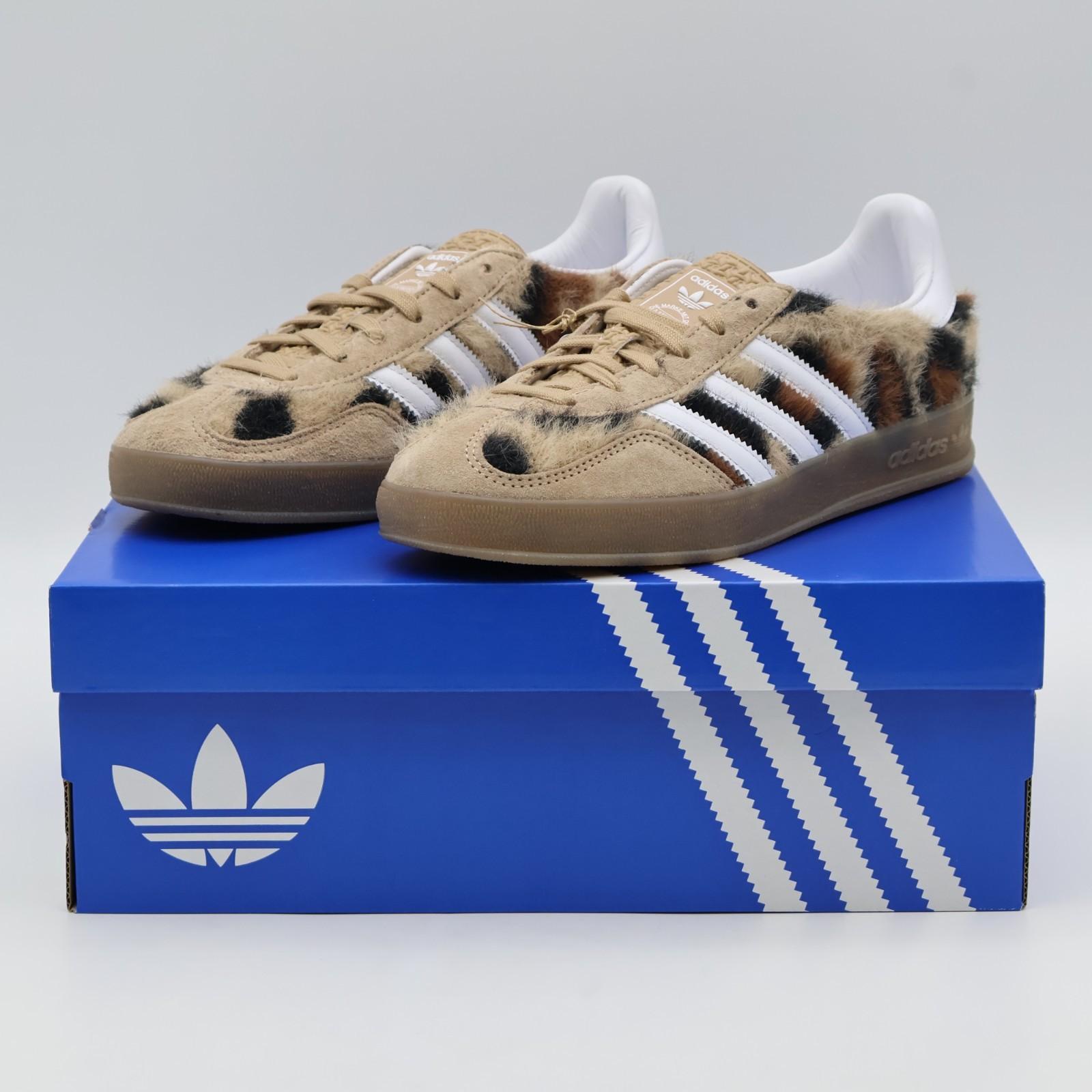 JS4599 atmos pink adidas Originals Gazelle Indoor Trinity Леопардовый Коричневый(Женский) 10W