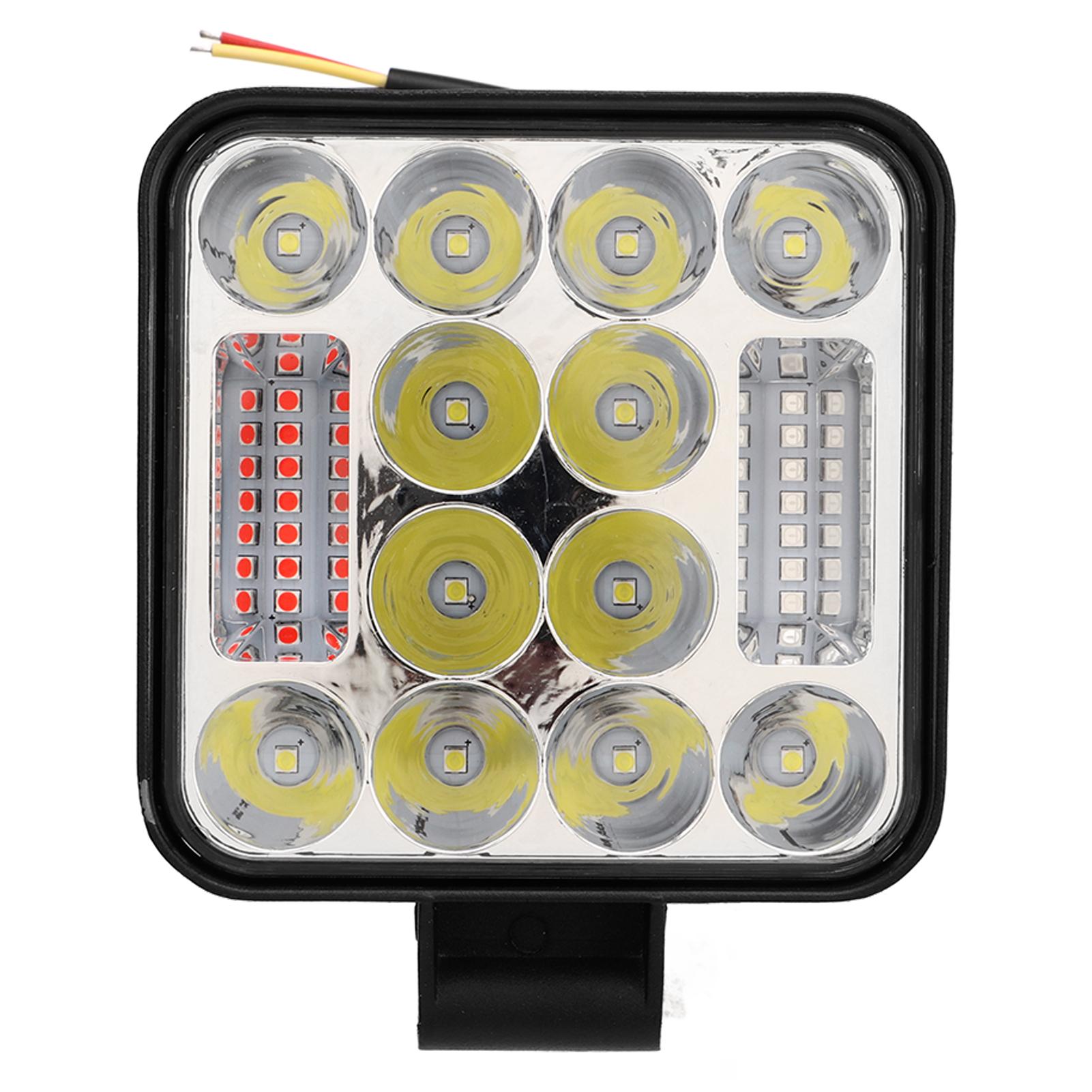 

LED Work Light 3800 Luminous Flux Flood Driving Light White Red Blue Light for DC12V to 80V Vehicles
