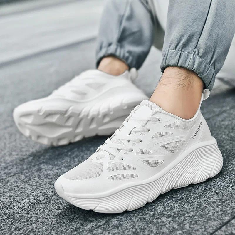 Breathable and Shock-absorbing Lightweight Mesh Sports Shoes  Comfortable and Soft Soled Couple Running Shoes36-47