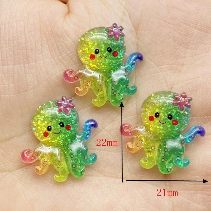 Nové 10/20 ks Cute Resin Mini Shining Ocean Series Plochá záda Kabošony Scrapbooking DIY Šperky Řemeslné dekorace Příslušenství F72