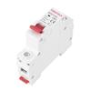 Miniature circuit breaker, 1P, 10A-63A selectable, AC 230V~400V, suitable for household distribution boxes