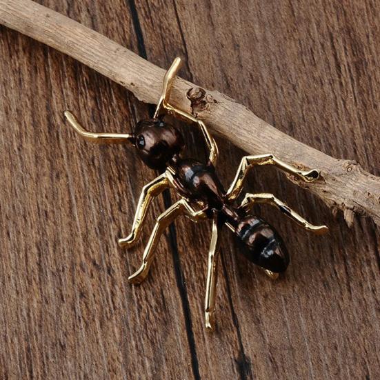 Fashion Unisex Ant Alloy Brooch Pin Badge Suit Lapel Jacket Clothes Accessory