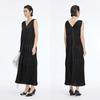 JNBY Pleated Sleeveless V-Neck Maxi Dress