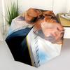 1 PC Automatic Folding Umbrella - Titanic Pattern Portable Foldable Design With 8 Ribs Christmas Birthday Gifts