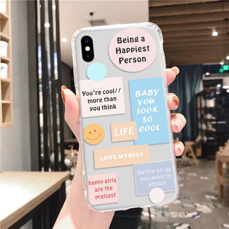 Ins Small Fresh iPhone17promax Suitable for Apple 16Pro Air Cushion Anti-drop 14 Transparent Mobile Phone Case Xr