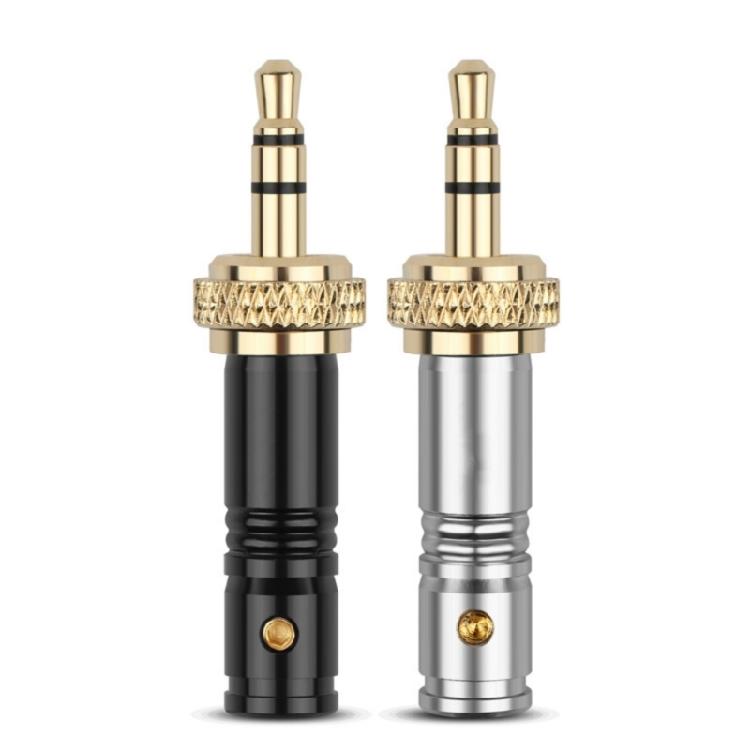 Lockable 3.5mm Gold Plated Stereo Plug Universal Auditory Connector for HiFi Equipment Easy Installation
