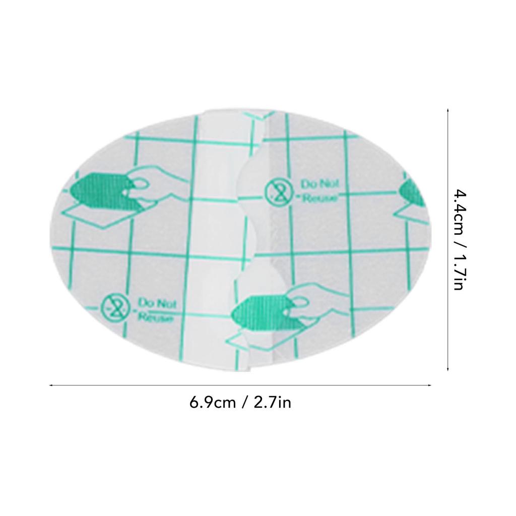 50 szt. Ochraniacze na uszy na baby shower Wodoodporne Jednorazowe Naklejki ochronne na uszy Przezroczyste