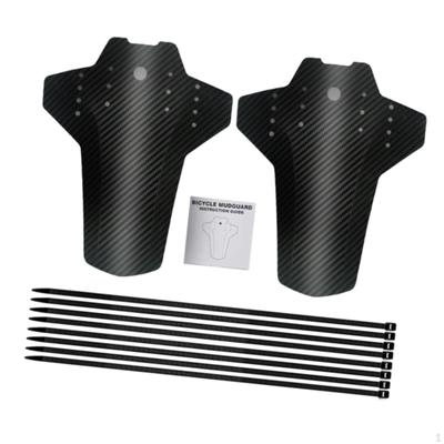 2x Guarda-lamas Dianteiro Traseiro para Bicicleta Peças Sobressalentes Proteção da Roda Guarda-lamas